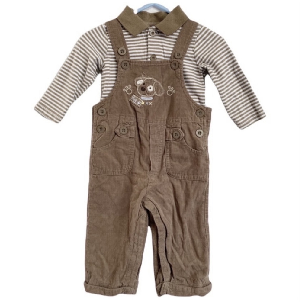 Vintage First Impressions corduroy puppy outfit 6-9 months